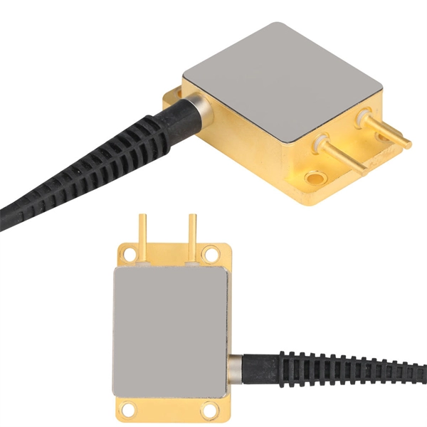 What material is the new type of laser diode made of 